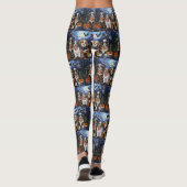 Bernedoodle Halloween Griezelig Leggings (Achterkant)