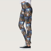 Bernedoodle Halloween Griezelig Leggings (Links)