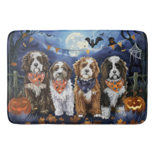 Bernedoodle Halloween Spooky Badmat