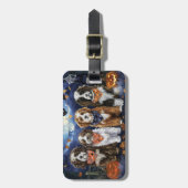 Bernedoodle Halloween Spooky Bagagelabel (Voorkant verticaal)