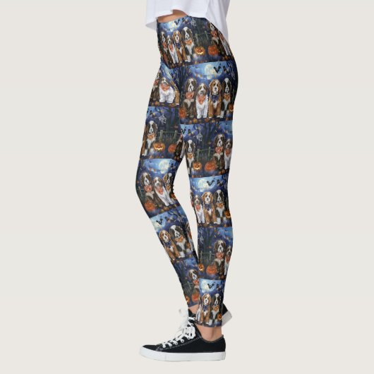 Bernedoodle Halloween Spooky Leggings (Links)