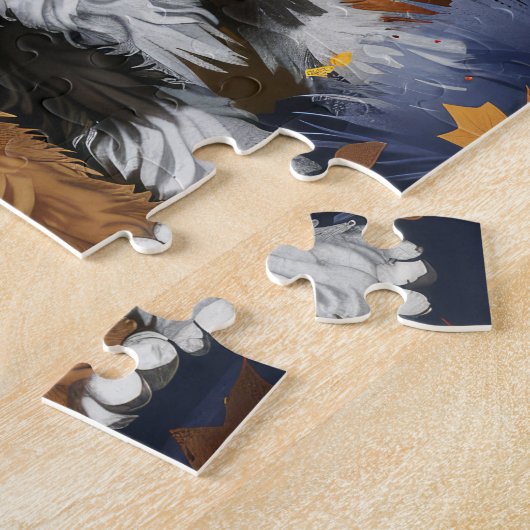 Bernedoodle Halloween Spooky Legpuzzel (Zijkant)