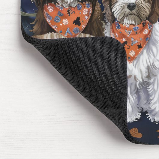 Bernedoodle Halloween Spooky Muismat (Hoek)