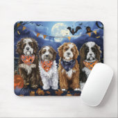 Bernedoodle Halloween Spooky Muismat (Met muis)