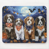 Bernedoodle Halloween Spooky Muismat (Voorkant)