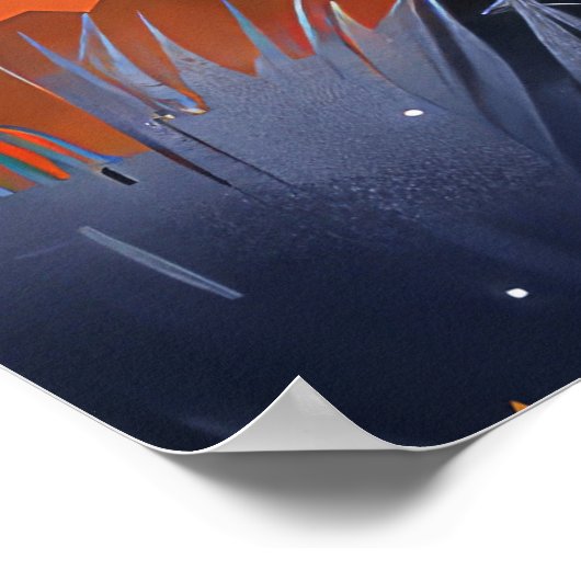 Bernedoodle Halloween Spooky Poster (Hoek)