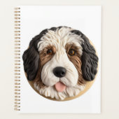 Bernedoodle Hond 3D geïnspireerd Planner (Voorkant)