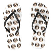 Bernedoodle Hond 3D geïnspireerd Teenslippers (Voetbed)