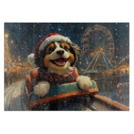 Bernedoodle Hond Achterbaan Kerst Snijplank
