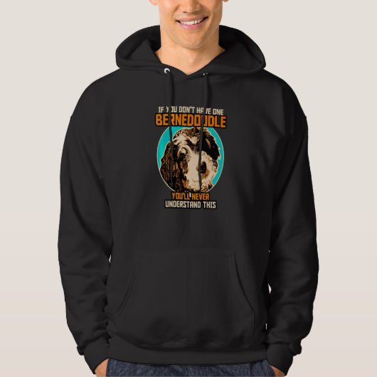 Bernedoodle hond  Bernedoodle Hoodie (Voorkant)