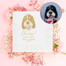 Bernedoodle Hond Gepersonaliseerd Cheers Servetten