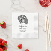 Bernedoodle Hond Gepersonaliseerde Drinken op Me N Servet (Insitu)