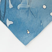 Bernedoodle Hond in Sledge Laat het Sneeuw Kerstmi Fleece Deken (Hoek)