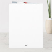 Bernedoodle Hond in Sneeuw Kerstmis Kaart (Achterkant)