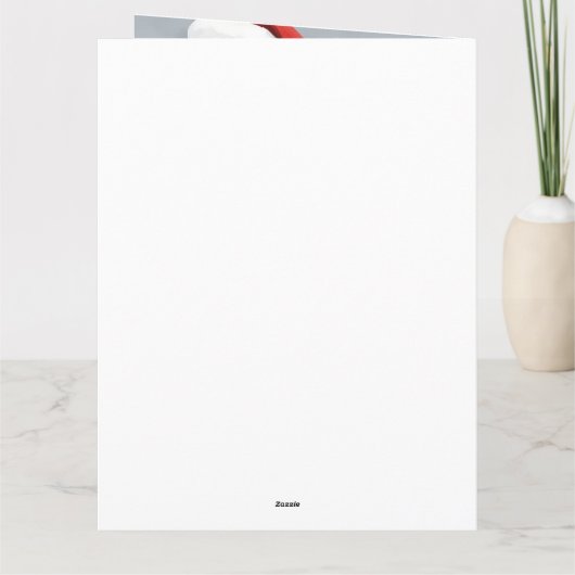 Bernedoodle Hond in Sneeuw Kerstmis Kaart (Achterkant)