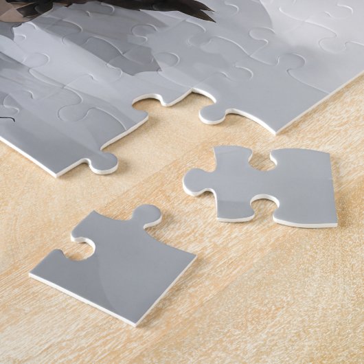 Bernedoodle Hond in Sneeuw Kerstmis Legpuzzel (Zijkant)