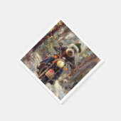 Bernedoodle Hond Kerstmis Servet (Hoek)