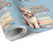 Bernedoodle Hond Kleurrijk Cadeaupapier (Rol Hoek)