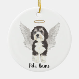 Bernedoodle-hond sympathie-herdenking  keramisch ornament