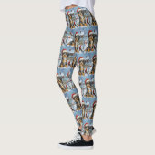 Bernedoodle Hond Winter Wonderland Kerstmis Leggings (Links)