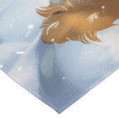 Bernedoodle Hond Winter Wonderland Kerstmis Tafelkleed (Gekanteld)