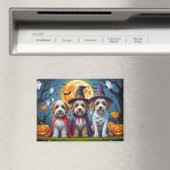 Bernedoodle Honden Pompoen Halloween Grappig Magneet (Insitu (Vaatwasser))
