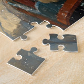 Bernedoodle Hondenroller Onderzetter Kerst Legpuzzel (Zijkant)