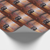 Bernedoodle in Herfstbladeren Herfst Inspire Cadeaupapier (Hoek)