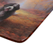 Bernedoodle in Herfstbladeren Herfst Inspire Snijplank (Hoek)