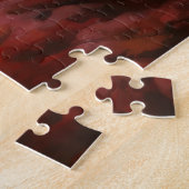 Bernedoodle in herfstbladeren val inspireert legpuzzel (Zijkant)