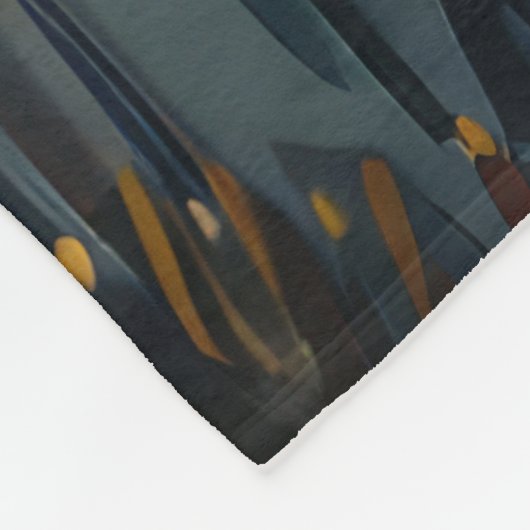 Bernedoodle Kerst Feestelijke reis Fleece Deken (Hoek)