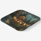 Bernedoodle Kerst Feestelijke reis Papieren Bordje (Gebogen)