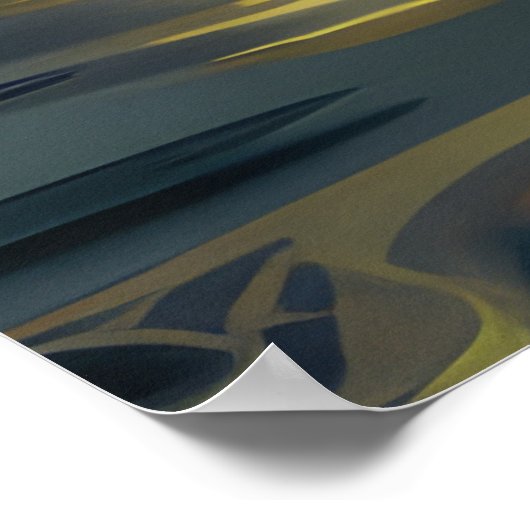 Bernedoodle Kerst Feestelijke reis Poster (Hoek)