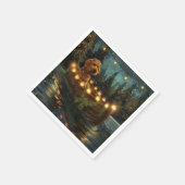 Bernedoodle Kerst Feestelijke reis Servet (Hoek)