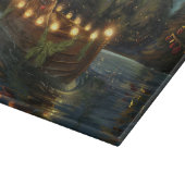 Bernedoodle Kerst Feestelijke reis Snijplank (Hoek)