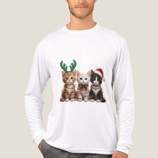 Bernedoodle Kerst T-shirt, Tri-Blend Shirt (Voorkant volledig)