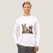 Bernedoodle Kerst T-shirt, Tri-Blend Shirt (Voorkant)