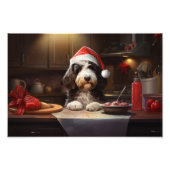 Bernedoodle Kerstkoekjes Feestelijke vakantie Foto Afdruk (Voorkant)
