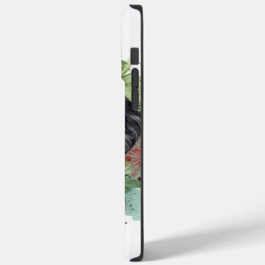 Bernedoodle Kerstkrans Feestelijke Pup Case-Mate iPhone Case (Achterkant / Links)