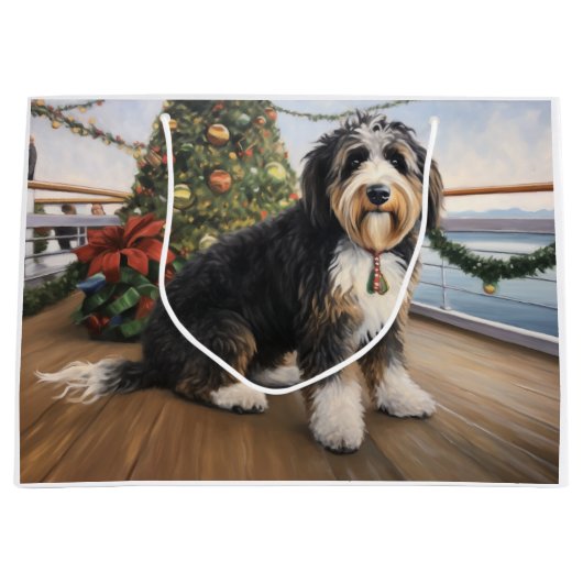 Bernedoodle Kerstmis Cruise: Pauze Vakantie Groot Cadeauzakje (Voorkant)