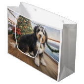 Bernedoodle Kerstmis Cruise: Pauze Vakantie Groot Cadeauzakje (Voorkant Gekanteld)