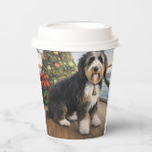 Bernedoodle Kerstmis Cruise: Pauze Vakantie Papieren Bekers (Voorkant)