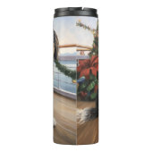 Bernedoodle Kerstmis Cruise: Pauze Vakantie Thermosbeker (Achterkant)