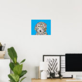 Bernedoodle Kunst Poster (Thuiskantoor)