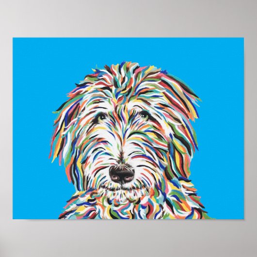 Bernedoodle Kunst Poster (Voorkant)
