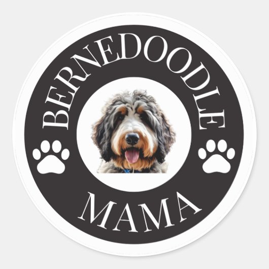 Bernedoodle Mama Sticker (Voorkant)