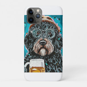 Bernedoodle met een mok Case-Mate iPhone case