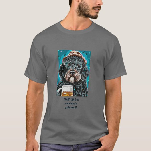 Bernedoodle met een mok t-shirt (Voorkant)
