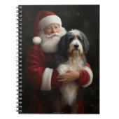 Bernedoodle met Sinterklaas Feestelijke Kerstmis Notitieboek (Voorkant)