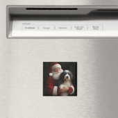 Bernedoodle met Sinterklaas Festive Kerst  Magneet (Insitu (Vaatwasser))